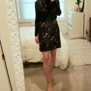 Ann Taylor brocade/jacquard skirt